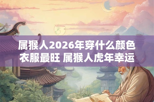 属猴人2026年穿什么颜色衣服最旺 属猴人虎年幸运色是什么