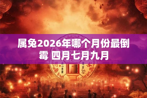 属兔2026年哪个月份最倒霉 四月七月九月