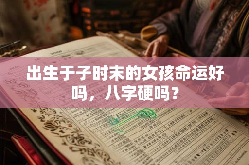 出生于子时末的女孩命运好吗,八字硬吗? 出生于子时末的女孩命运好吗,八字硬吗?