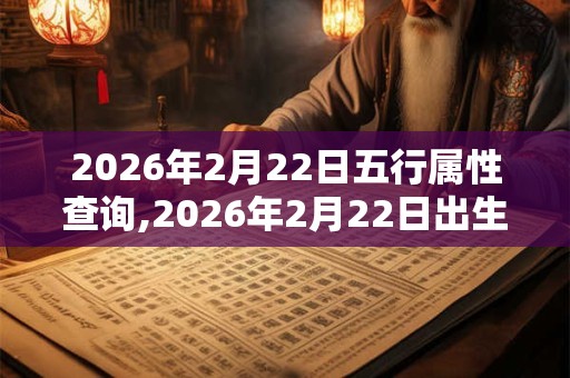 2026年2月22日五行属性查询,2026年2月22日出生五行属什么