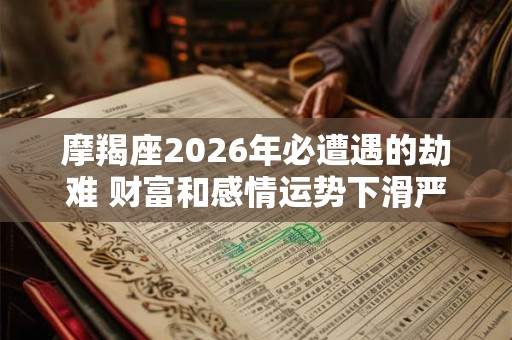 摩羯座2026年必遭遇的劫难 财富和感情运势下滑严重 摩羯座2026年必遭遇的劫难 财富和感情运势下滑严重