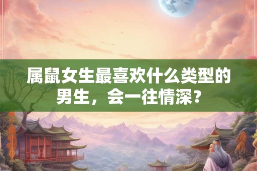 属鼠女生最喜欢什么类型的男生,会一往情深? 属鼠女生最喜欢什么类型的男生,会一往情深?