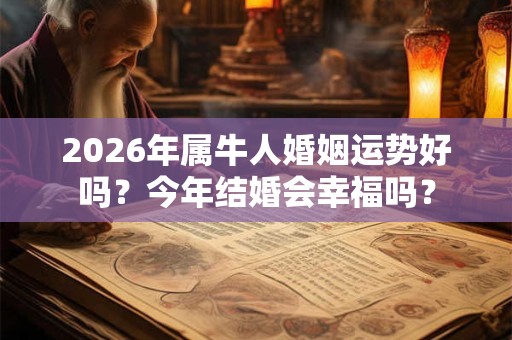 2026年属牛人婚姻运势好吗？今年结婚会幸福吗？