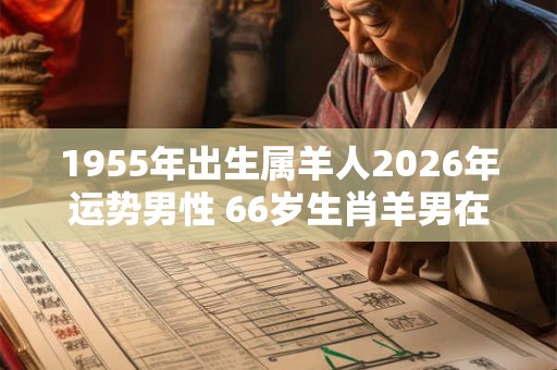 1955年出生属羊人2026年运势男性 66岁生肖羊男在2026年运气如何