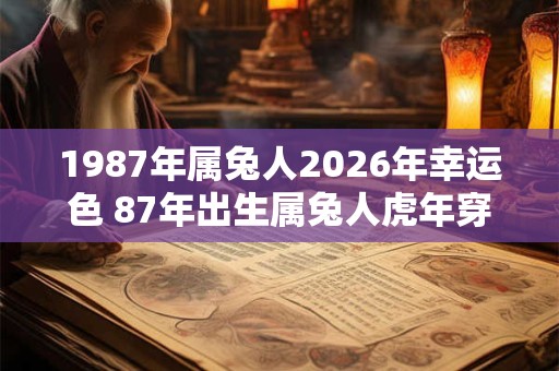 1987年属兔人2026年幸运色 87年出生属兔人虎年穿什么颜色衣服好