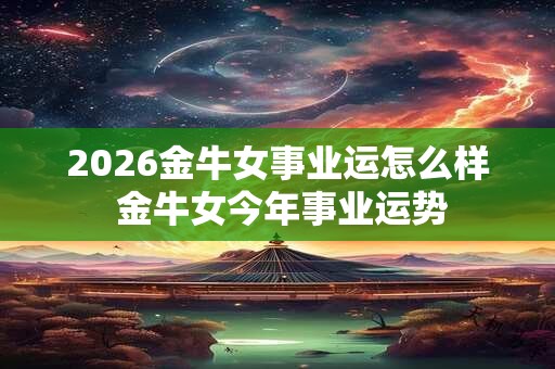 2026金牛女事业运怎么样 金牛女今年事业运势 2026金牛女事业运怎么样 金牛女今年事业运势