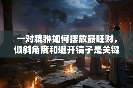 一对貔貅如何摆放最旺财，倾斜角度和避开镜子是关键