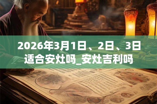 2026年3月1日、2日、3日适合安灶吗_安灶吉利吗 2026年3月1日、2日、3日适合安灶吗_安灶吉利吗