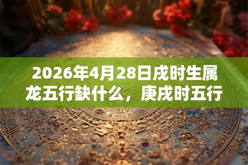 2026年4月28日戌时生属龙五行缺什么，庚戌时五行缺什么