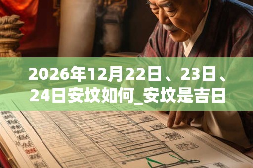 2026年12月22日、23日、24日安坟如何_安坟是吉日吗 2026年12月22日、23日、24日安坟如何_安坟是吉日吗