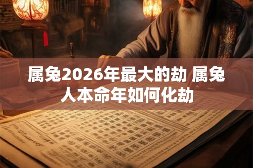 属兔2026年最大的劫 属兔人本命年如何化劫