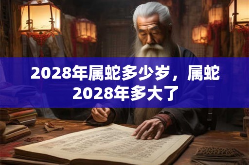 2028年属蛇多少岁，属蛇2028年多大了