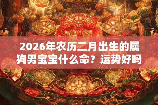 2026年农历二月出生的属狗男宝宝什么命？运势好吗？