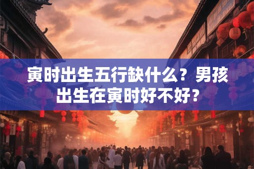 寅时出生五行缺什么？男孩出生在寅时好不好？