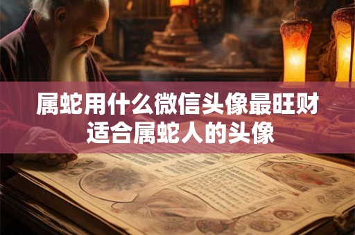 属蛇用什么微信头像最旺财 适合属蛇人的头像
