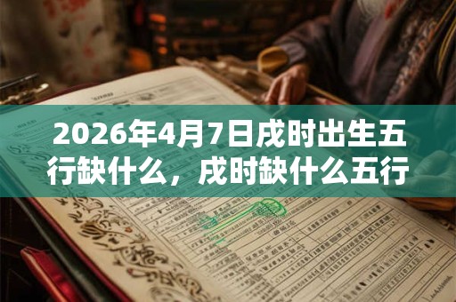2026年4月7日戌时出生五行缺什么,戌时缺什么五行 2026年4月7日戌时出生五行缺什么,戌时缺什么五行