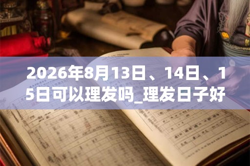 2026年8月13日、14日、15日可以理发吗_理发日子好吗 2026年8月13日、14日、15日可以理发吗_理发日子好吗