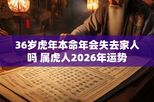 36岁虎年本命年会失去家人吗 属虎人2026年运势