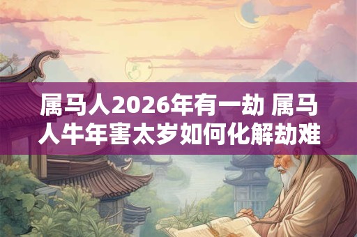 属马人2026年有一劫 属马人牛年害太岁如何化解劫难 属马人2026年有一劫 属马人牛年害太岁如何化解劫难