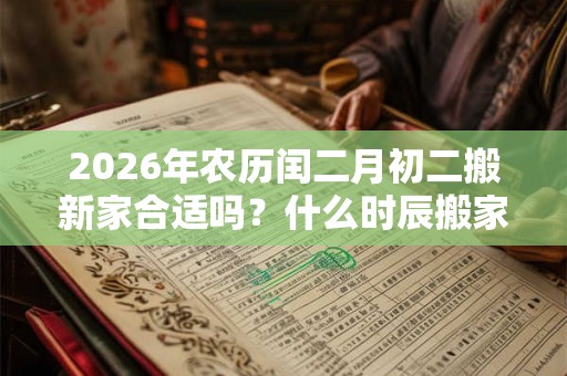 2026年农历闰二月初二搬新家合适吗?什么时辰搬家最吉利? 2026年农历闰二月初二搬新家合适吗?什么时辰搬家最吉利?