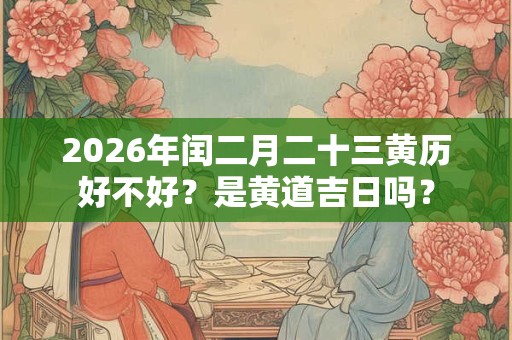 2026年闰二月二十三黄历好不好？是黄道吉日吗？