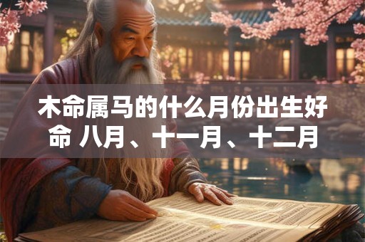 木命属马的什么月份出生好命 八月、十一月、十二月