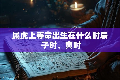 属虎上等命出生在什么时辰 子时、寅时