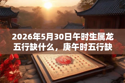 2026年5月30日午时生属龙五行缺什么，庚午时五行缺什么