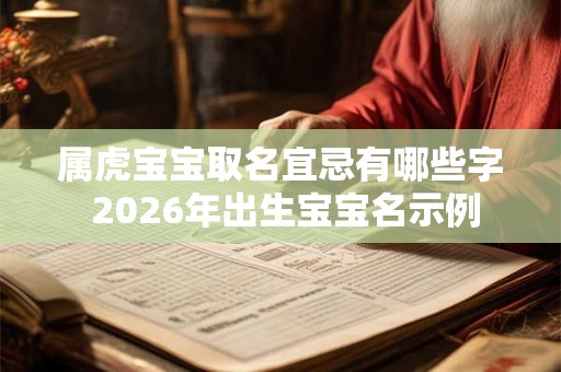 属虎宝宝取名宜忌有哪些字 2026年出生宝宝名示例