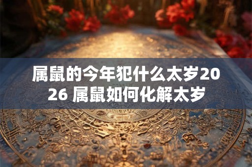 属鼠的今年犯什么太岁2026 属鼠如何化解太岁