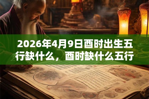 2026年4月9日酉时出生五行缺什么，酉时缺什么五行