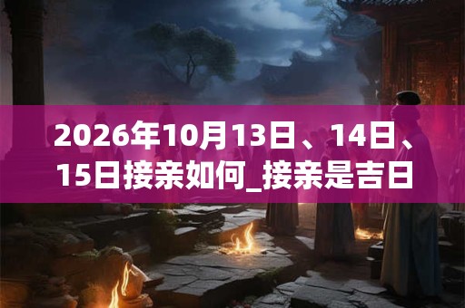 2026年10月13日、14日、15日接亲如何_接亲是吉日吗