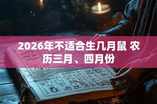 2026年不适合生几月鼠 农历三月、四月份