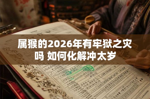 属猴的2026年有牢狱之灾吗 如何化解冲太岁