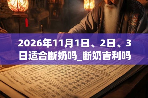 2026年11月1日、2日、3日适合断奶吗_断奶吉利吗