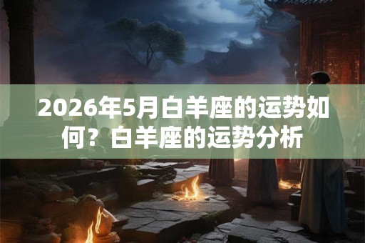 2026年5月白羊座的运势如何？白羊座的运势分析