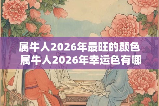 属牛人2026年最旺的颜色 属牛人2026年幸运色有哪些