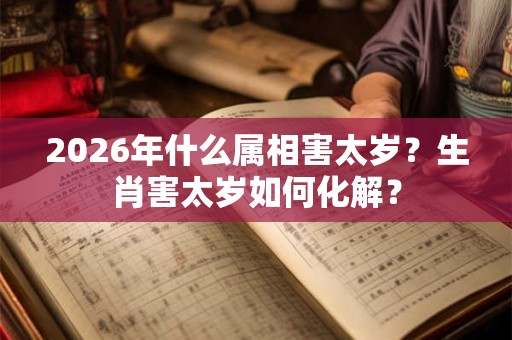 2026年什么属相害太岁？生肖害太岁如何化解？