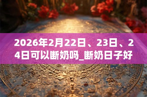 2026年2月22日、23日、24日可以断奶吗_断奶日子好吗