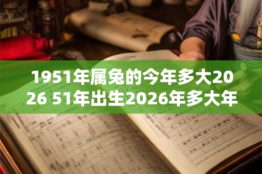 1951年属兔的今年多大2026 51年出生2026年多大年龄