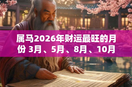 属马2026年财运最旺的月份 3月、5月、8月、10月