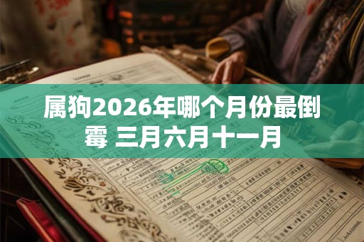 属狗2026年哪个月份最倒霉 三月六月十一月