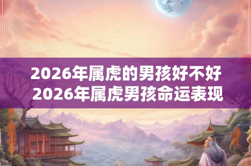 2026年属虎的男孩好不好 2026年属虎男孩命运表现