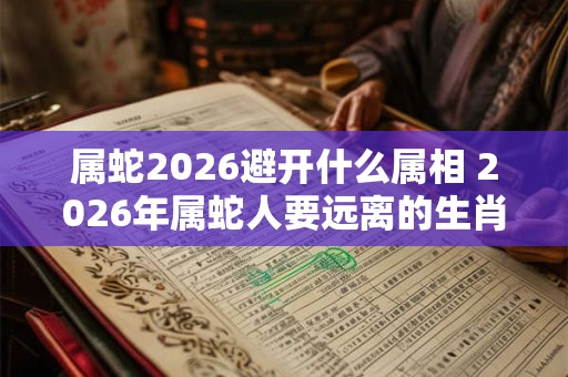 属蛇2026避开什么属相 2026年属蛇人要远离的生肖