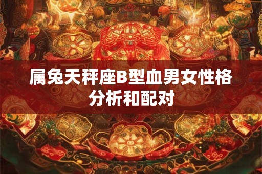 属兔天秤座B型血男女性格分析和配对