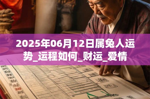 2025年06月12日属兔人运势_运程如何_财运_爱情