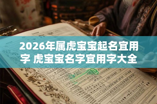 2026年属虎宝宝起名宜用字 虎宝宝名字宜用字大全