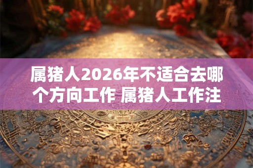 属猪人2026年不适合去哪个方向工作 属猪人工作注意事项