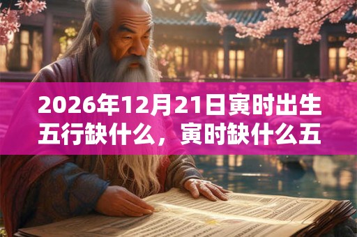 2026年12月21日寅时出生五行缺什么,寅时缺什么五行 2026年12月21日寅时出生五行缺什么,寅时缺什么五行