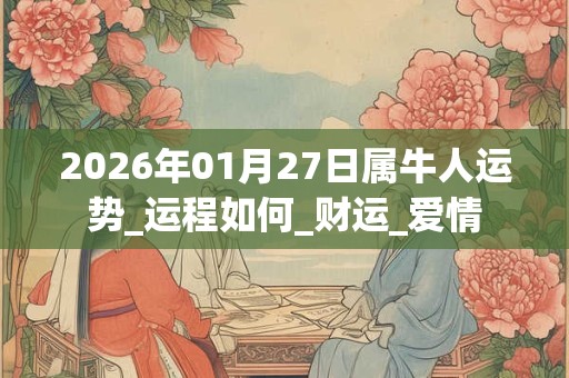 2026年01月27日属牛人运势_运程如何_财运_爱情 2026年01月27日属牛人运势_运程如何_财运_爱情